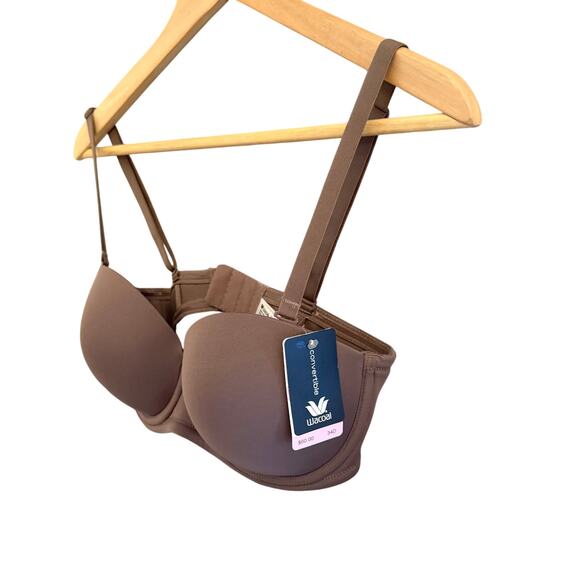 Wacoal Convertible Underwire Bra 854119 Mocha Brown 34D NWT $60 Retail - Picture 3 of 8